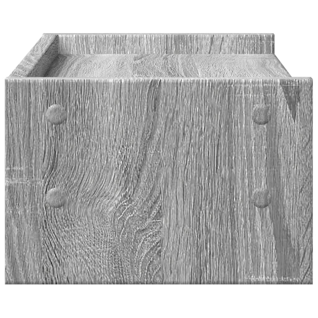 Monitorstativ Grå Sonoma 42x24x16 cm Træmateriale