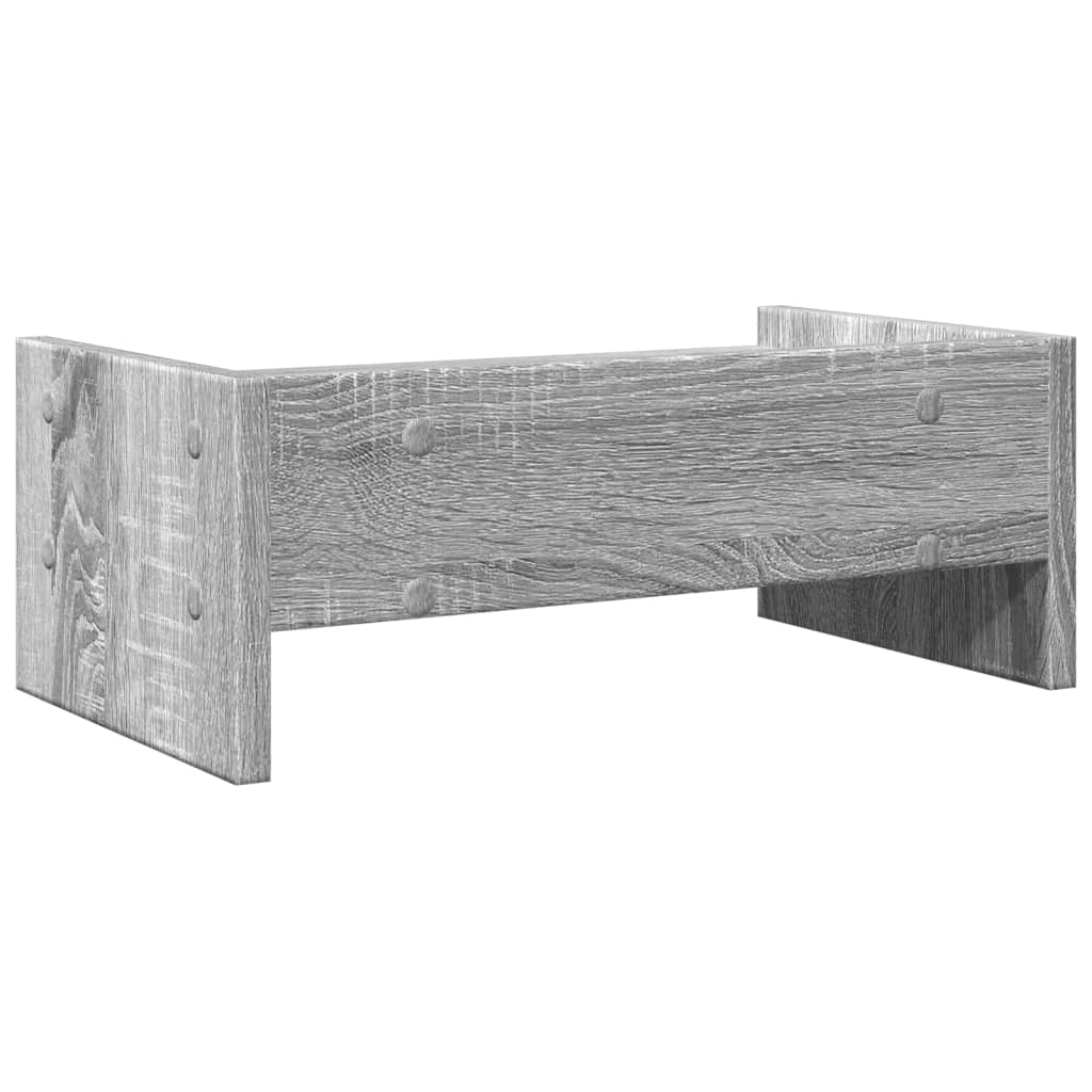 Monitorstativ Grå Sonoma 42x24x16 cm Træmateriale