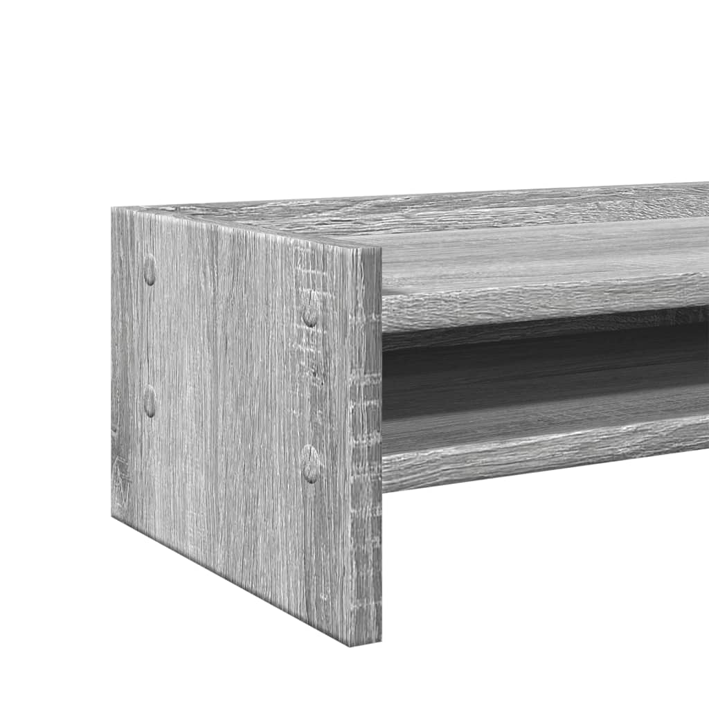 Monitorstativ Grå Sonoma 42x24x16 cm Træmateriale