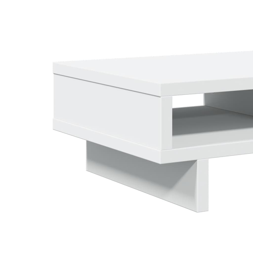 Monitorstativ Hvid 50x27x15 cm Træmateriale