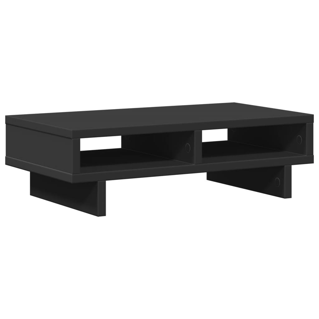 Monitorstativ Sort 50x27x15 cm Træmateriale