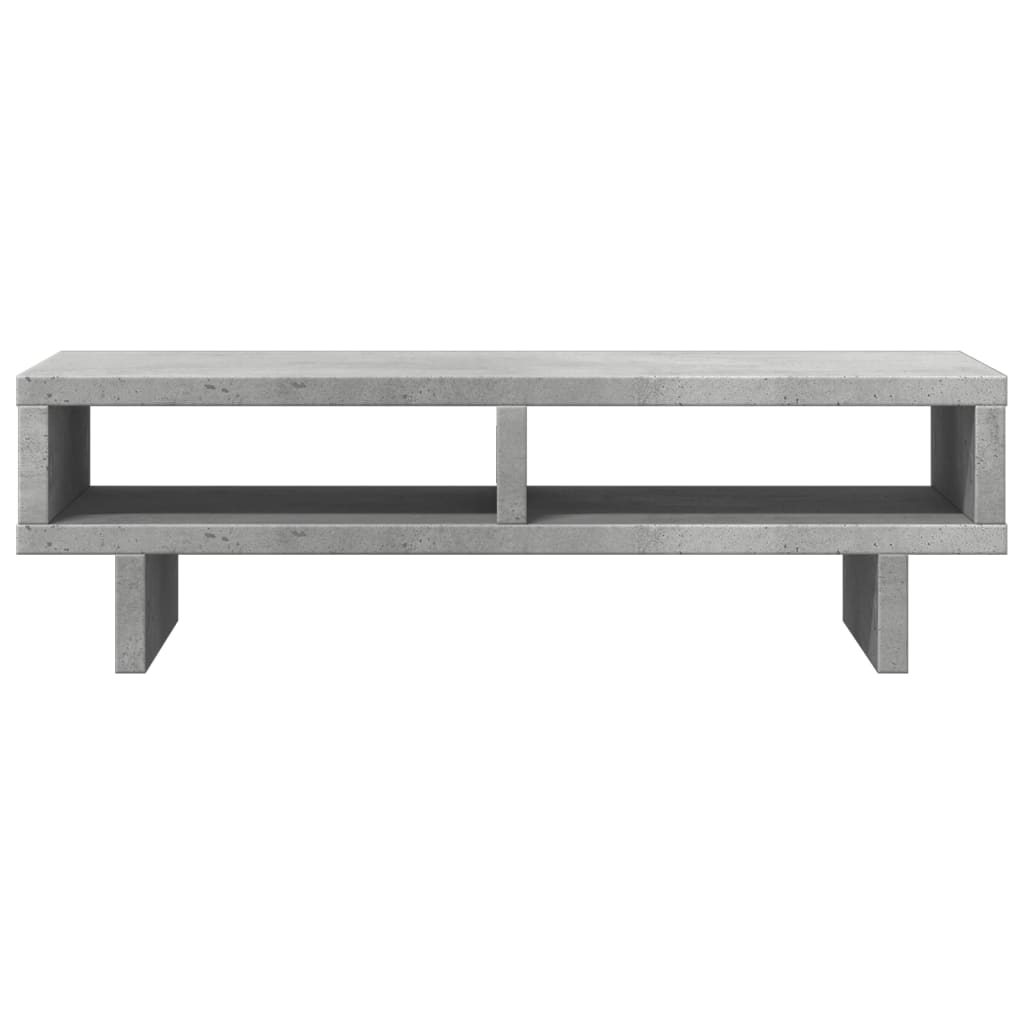 Skærmstativ Betongrå 50x27x15 cm Træmateriale