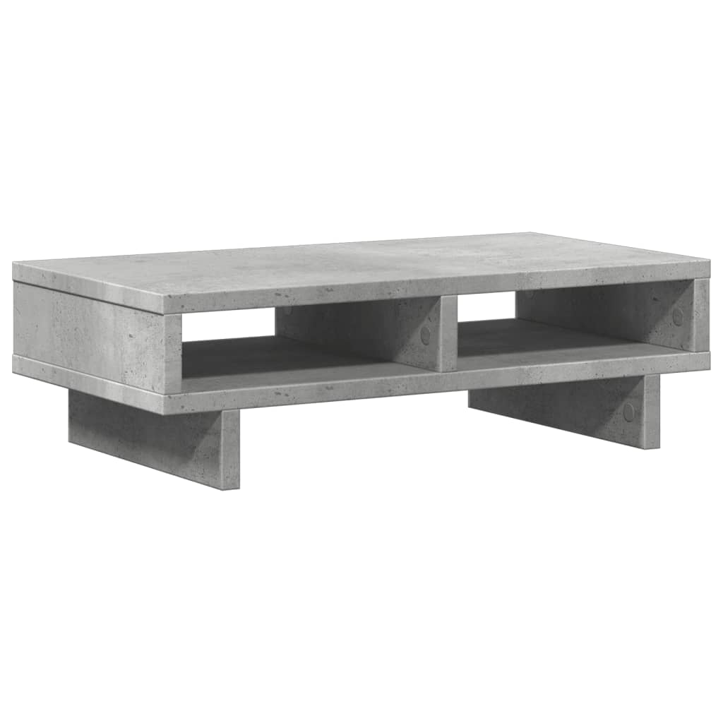 Skærmstativ Betongrå 50x27x15 cm Træmateriale