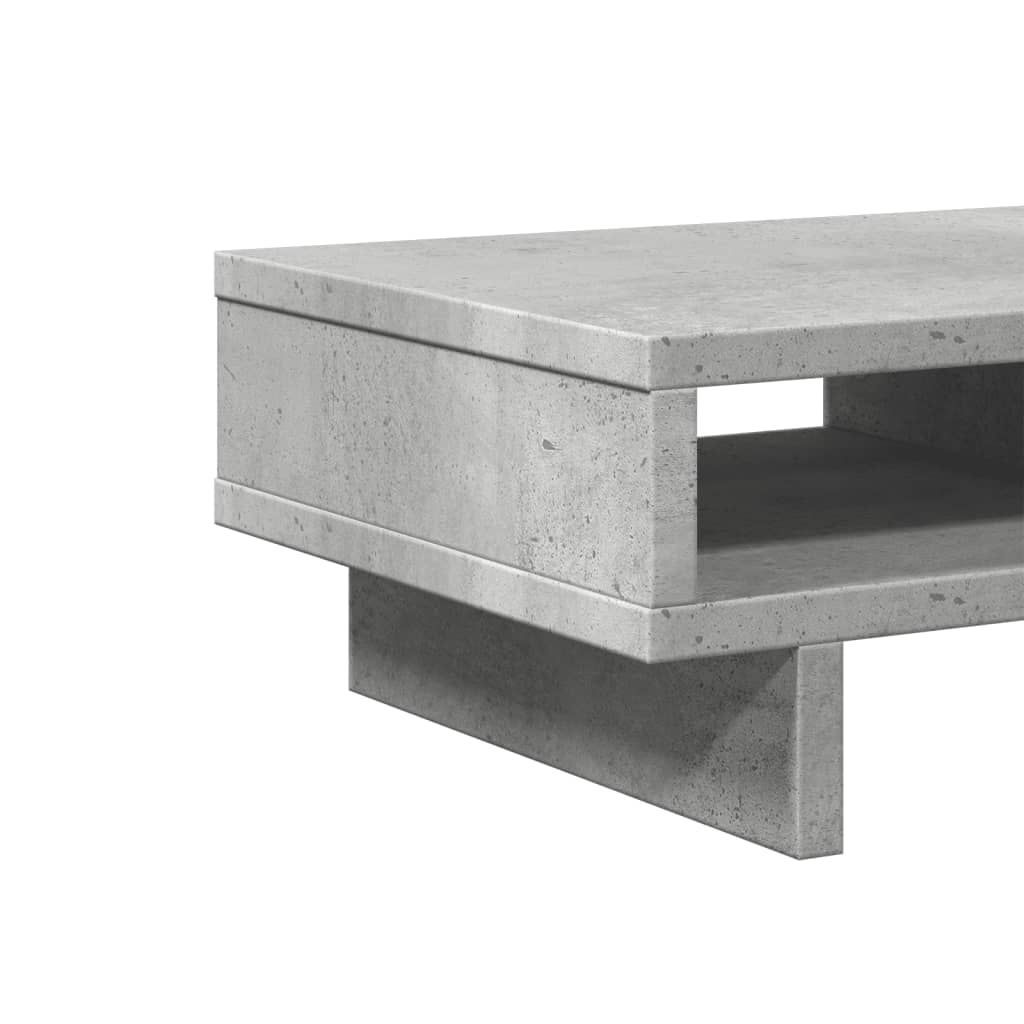 Skærmstativ Betongrå 50x27x15 cm Træmateriale