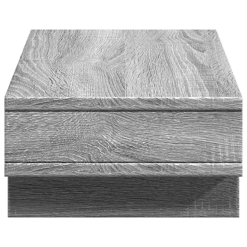 Monitorstativ Grå Sonoma 50x27x15 cm Træmateriale