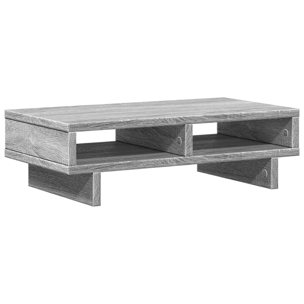 Monitorstativ Grå Sonoma 50x27x15 cm Træmateriale