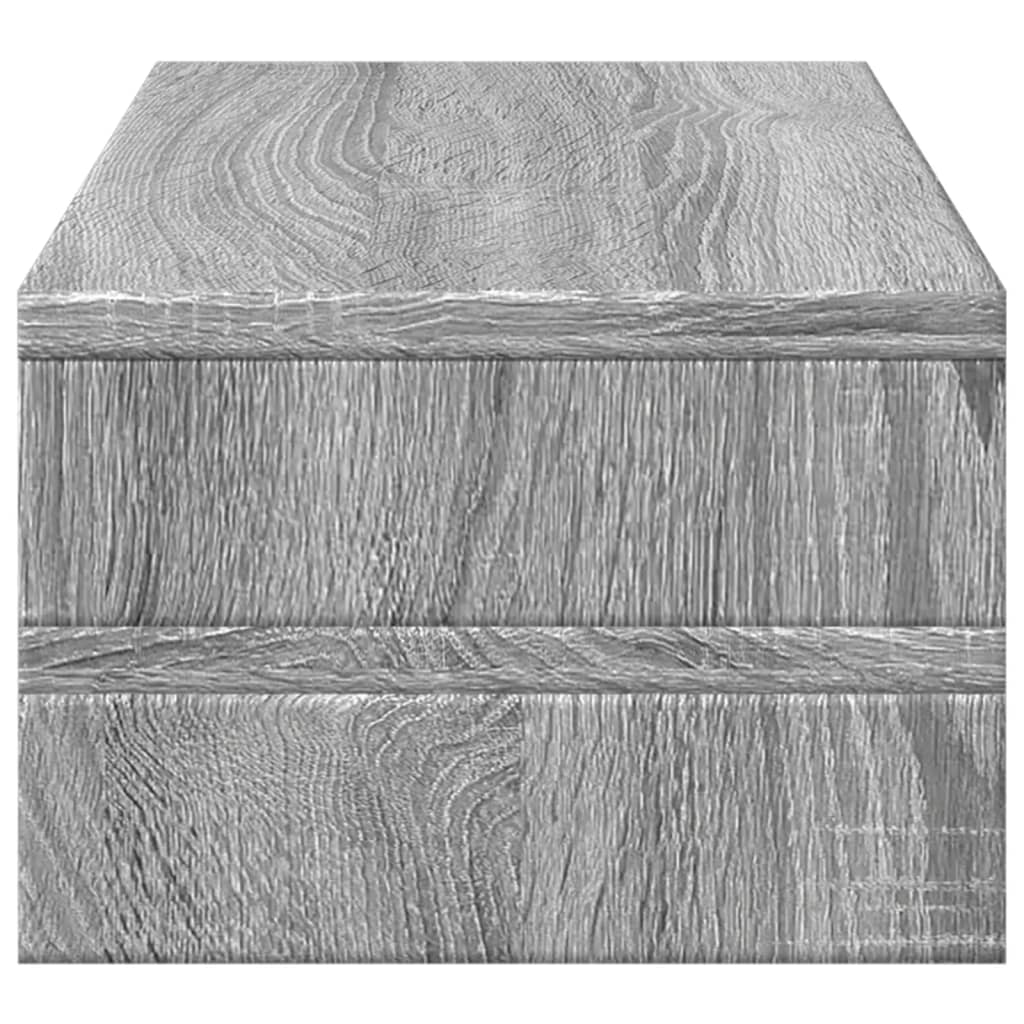 Skærmstativ Grå Sonoma 54x22x15 cm Træmateriale