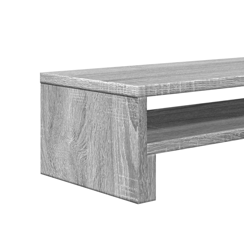 Skærmstativ Grå Sonoma 54x22x15 cm Træmateriale