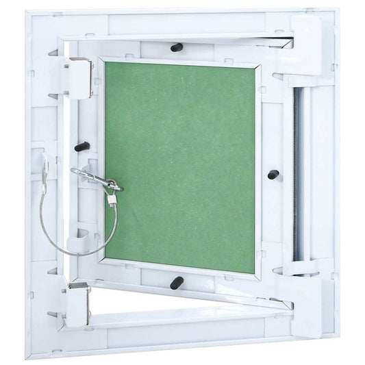 Zugangstür Weiß 30 x 30 cm Aluminium und Gipskarton