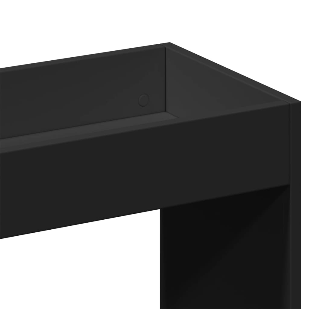 Highboard Sort 63x33x100 cm Træmateriale