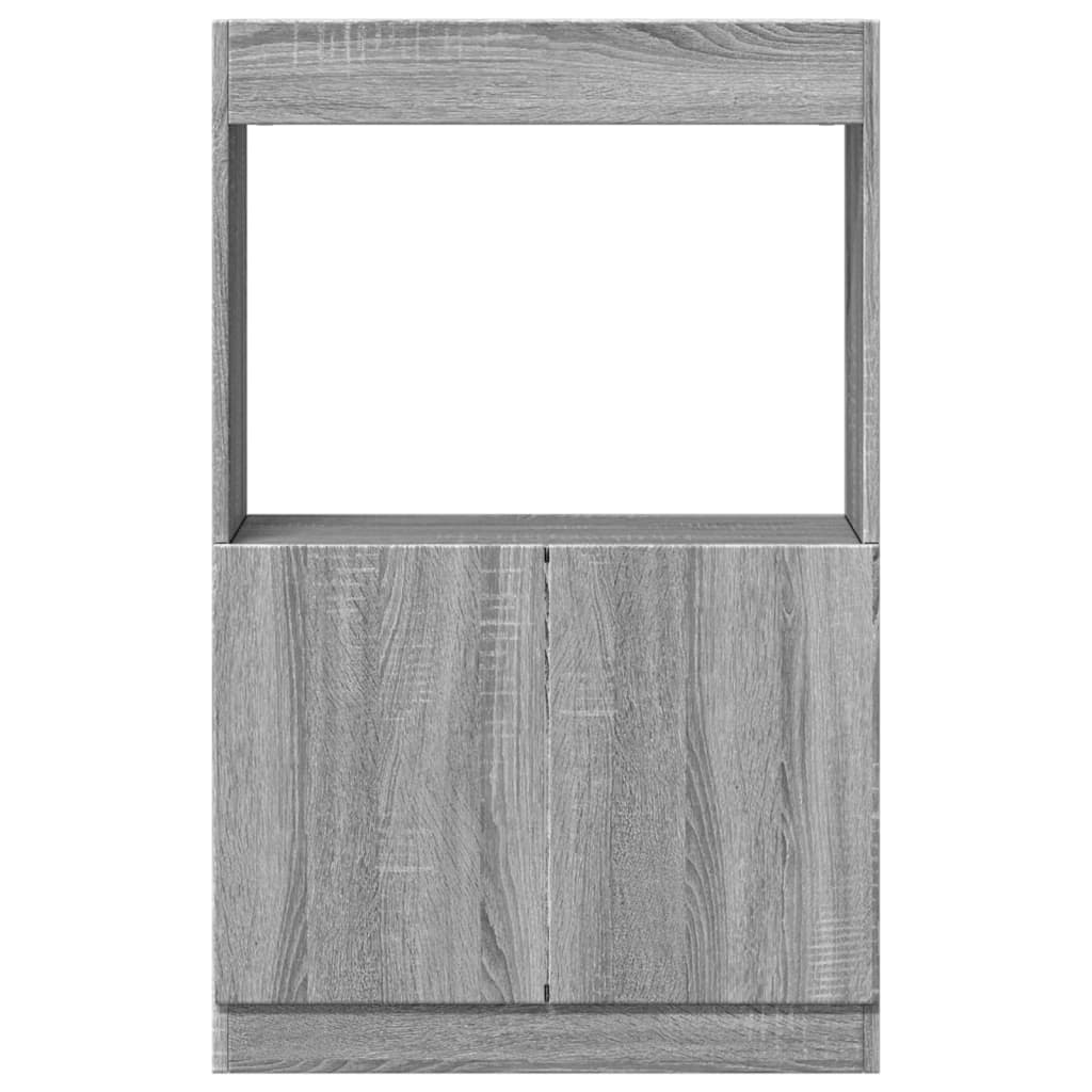 Highboard Grå Sonoma Eg 63x33x100 cm Træmateriale