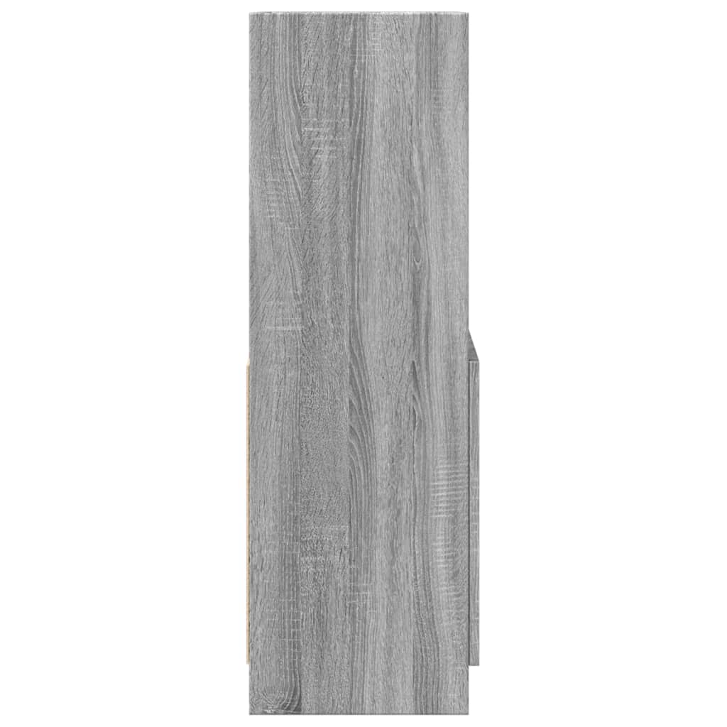 Highboard Grå Sonoma Eg 63x33x100 cm Træmateriale