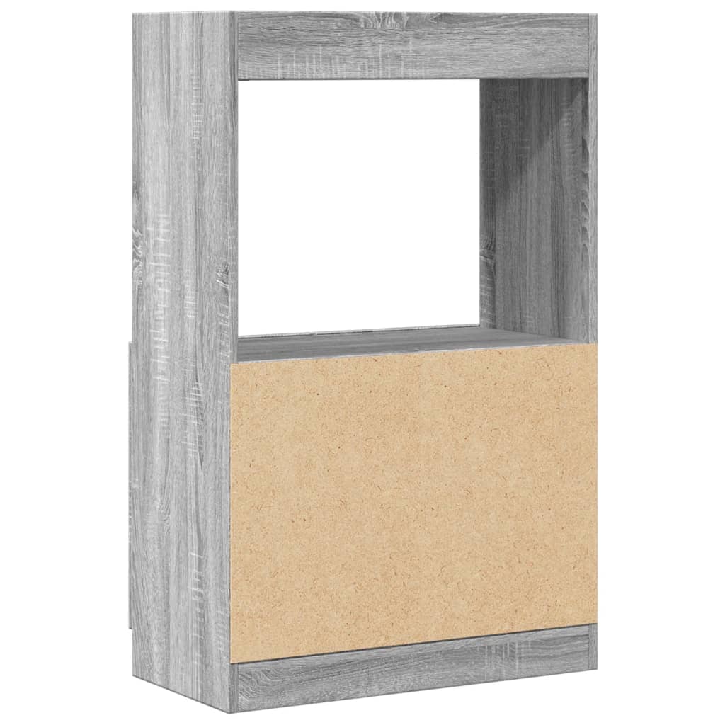Highboard Grå Sonoma Eg 63x33x100 cm Træmateriale