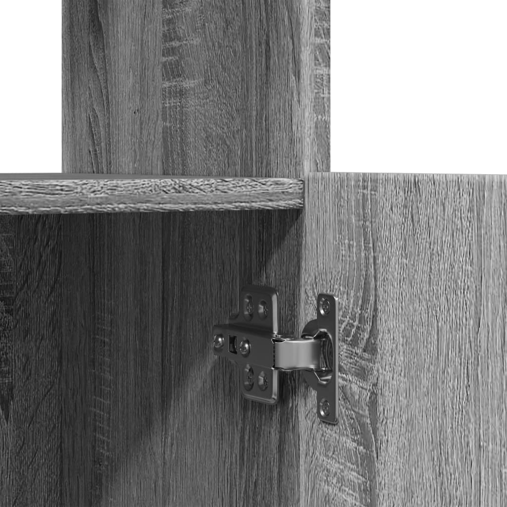 Highboard Grå Sonoma Eg 63x33x100 cm Træmateriale