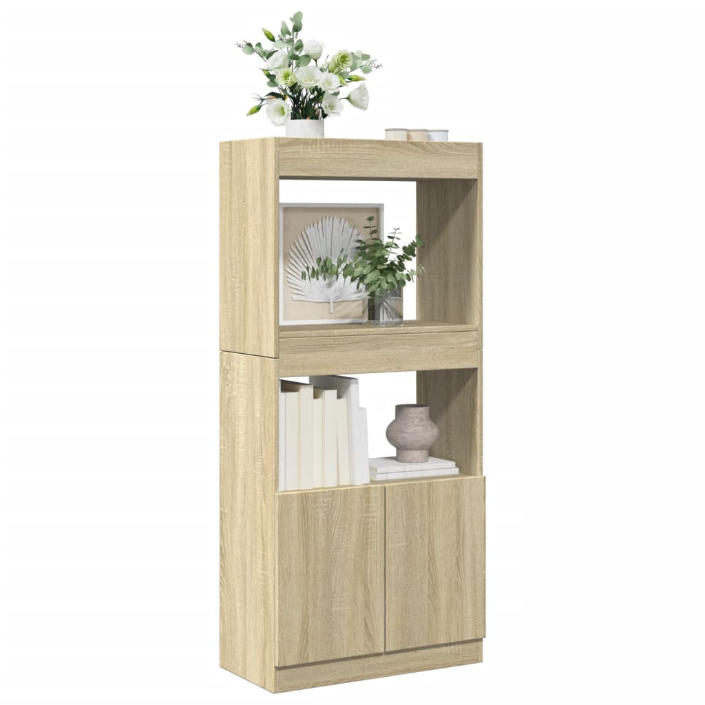 Highboard Sonoma eg 63x33x140 cm træmateriale
