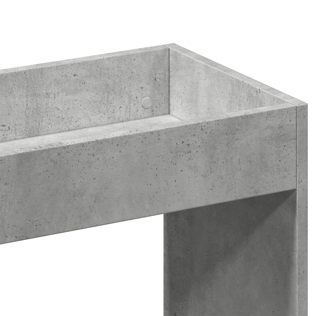 Highboard Beton Grå 63x33x140 cm Træmateriale