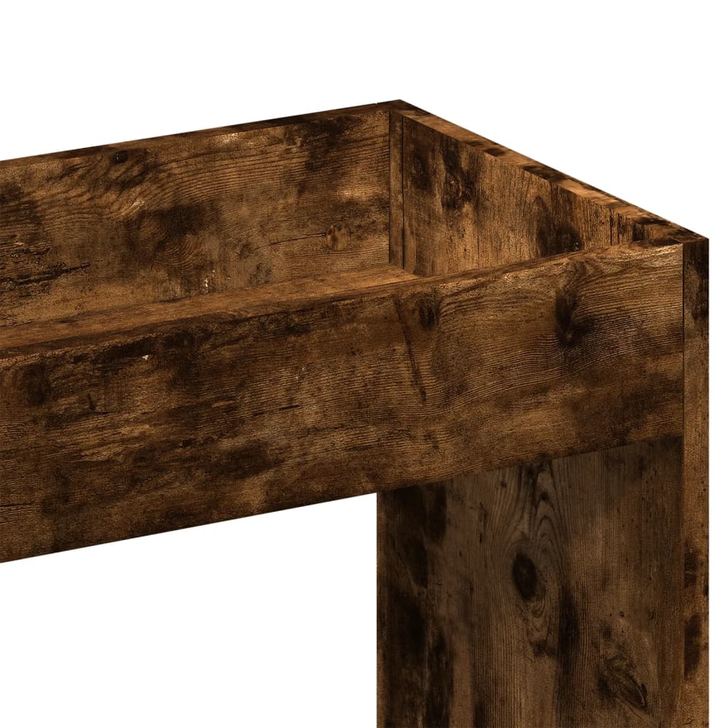 Highboard røget eg 63x33x140 cm træmateriale