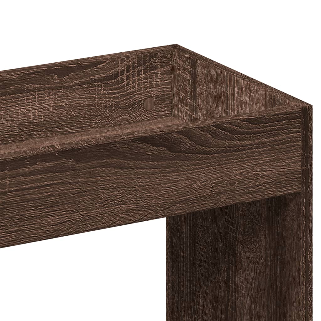 Highboard Brun Eg Look 63x33x140 cm Træmateriale