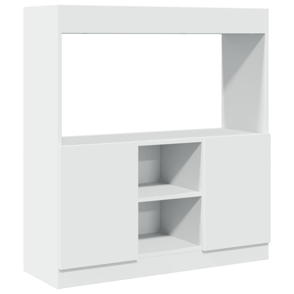 Highboard Hvid 92x33x100 cm Træmateriale