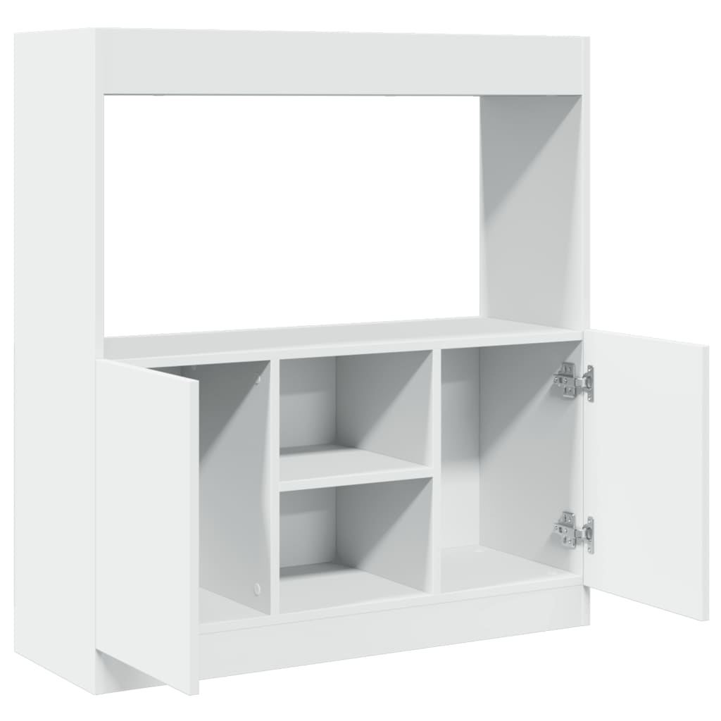 Highboard Hvid 92x33x100 cm Træmateriale
