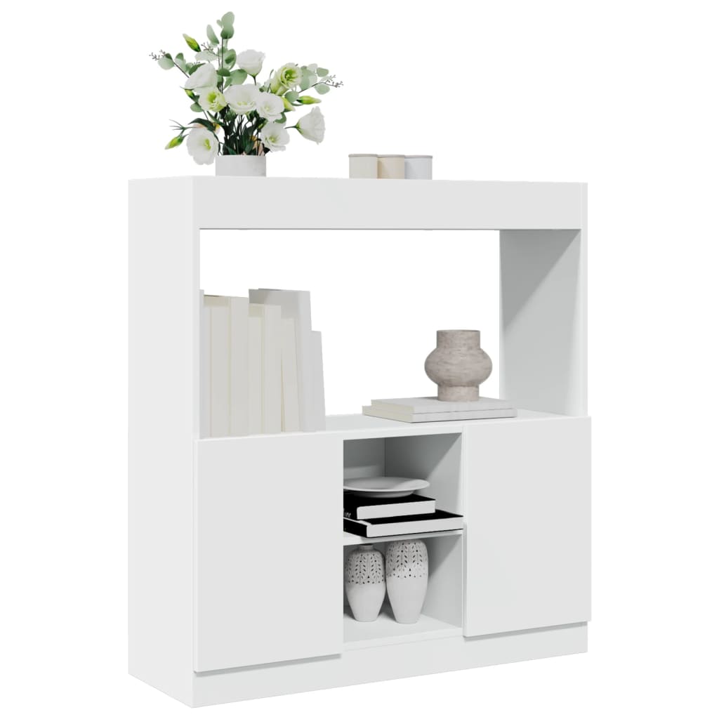 Highboard Hvid 92x33x100 cm Træmateriale