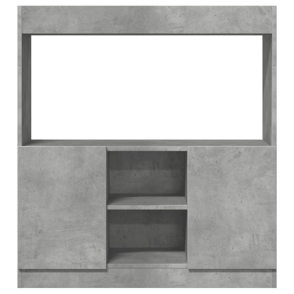 Highboard Beton Grå 92x33x100 cm Træmateriale