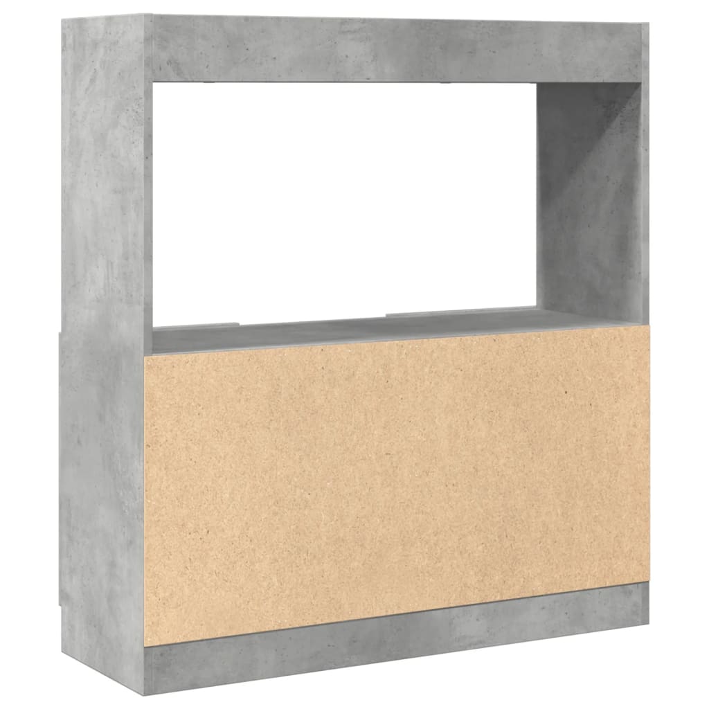 Highboard Beton Grå 92x33x100 cm Træmateriale