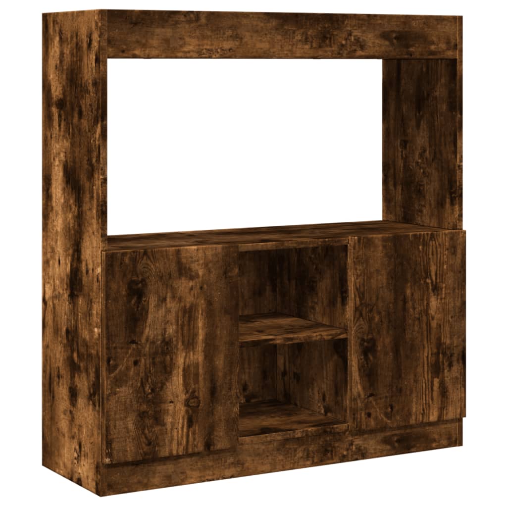 Highboard røget eg 92x33x100 cm træmateriale