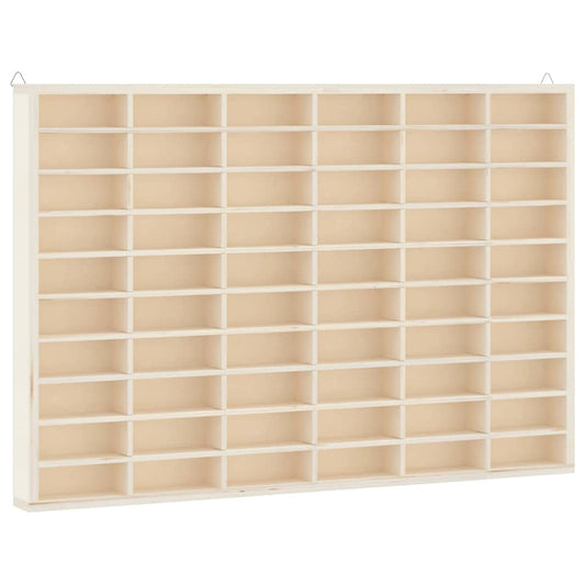 Sammlervitrine aus Holz mit 60 Fächern 60 x 4,5 x 40,5 cm