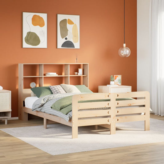Massivholzbett ohne Matratze 120x190 cm Kiefernholz