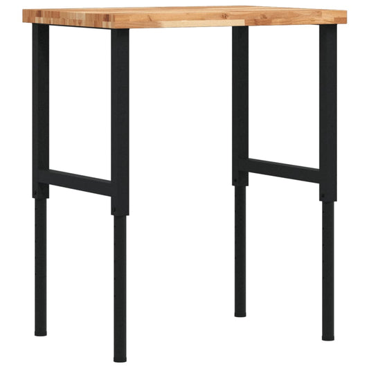 Werkbank 80x60x(73-99,5) cm Massivholz Akazie Rechteckig