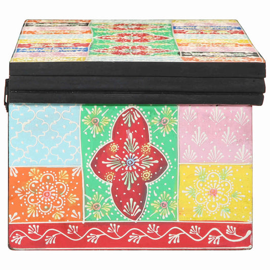 TV-Möbel mit Regal Mehrfarbig 100 x 30 x 22 cm Holzwerkstoff