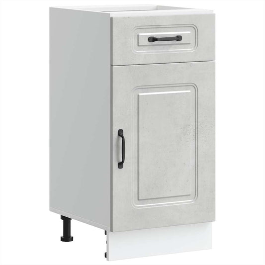 Küchenunterschrank Kalmar Betongrau Holzwerkstoff