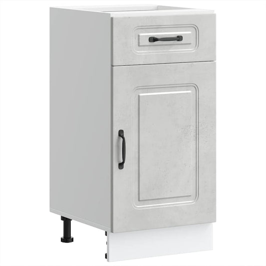 Küchenunterschrank Kalmar Betongrau Holzwerkstoff