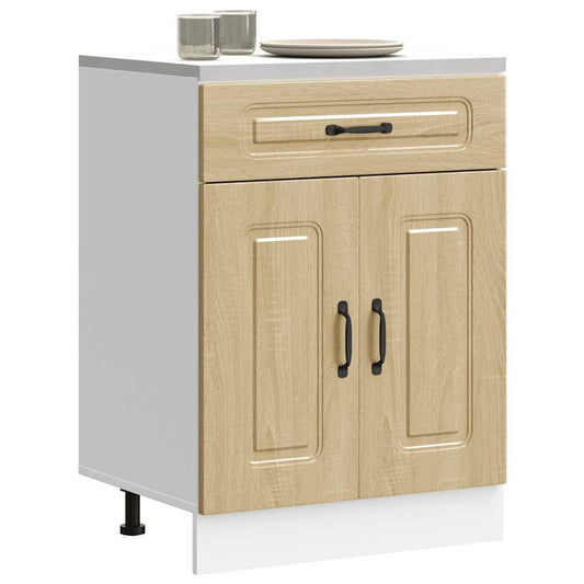 Køkkenunderskab Kalmar Sonoma egetræ materiale