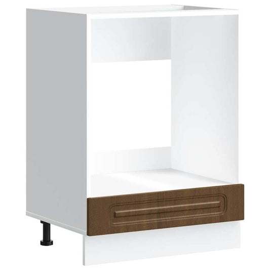 Indbygget ovnskab Kalmar Brun eg-look træmateriale