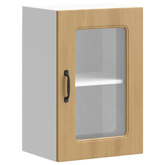 Køkken overskab med glaslåge Artisan egetræ materiale