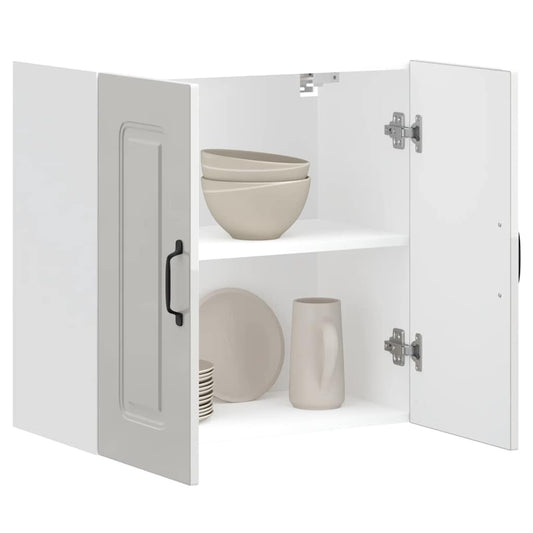 Køkken overskab Kalmar højglans hvidt træmateriale