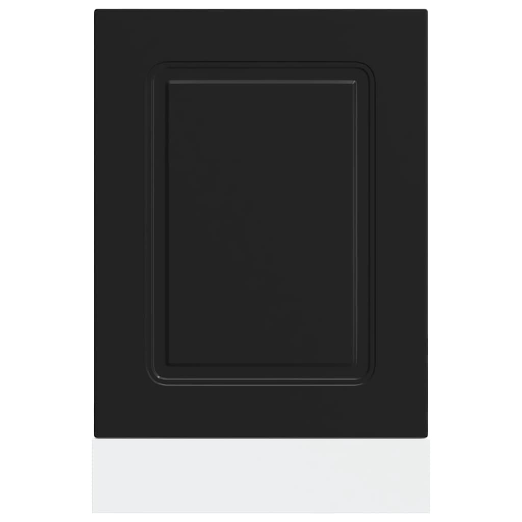 Opvaskemaskine panel Kalmar Sort 45x1,5x67 cm træmateriale