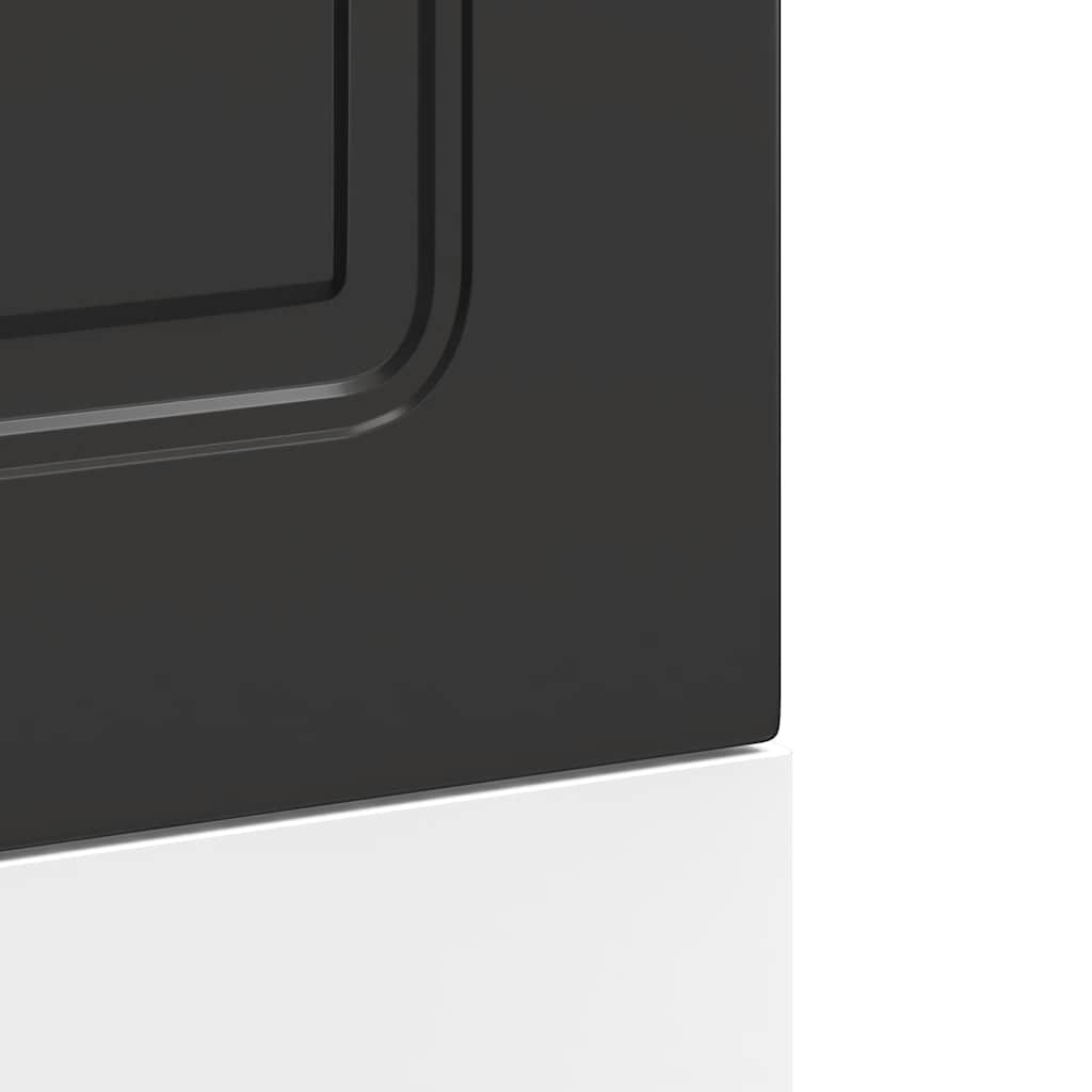Opvaskemaskine panel Kalmar Sort 45x1,5x67 cm træmateriale