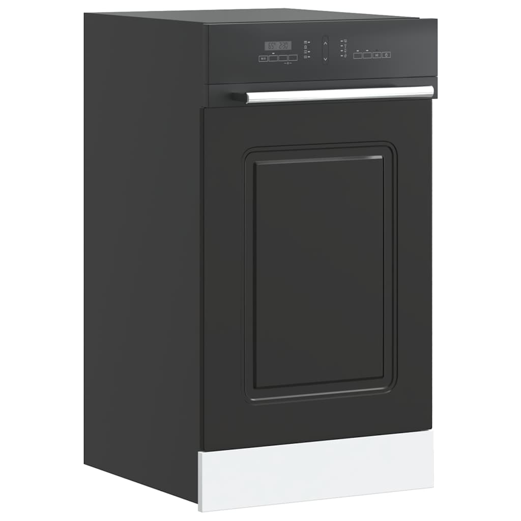 Opvaskemaskine panel Kalmar Sort 45x1,5x67 cm træmateriale
