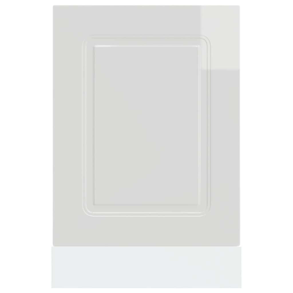 Opvaskemaskine panel Kalmar højglans hvid 45x1,5x67 cm