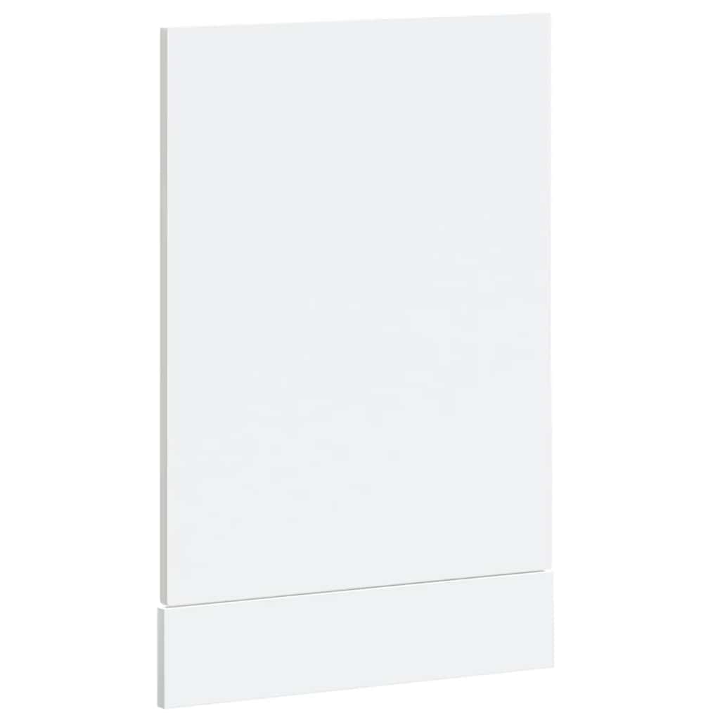 Opvaskemaskine panel Kalmar højglans hvid 45x1,5x67 cm