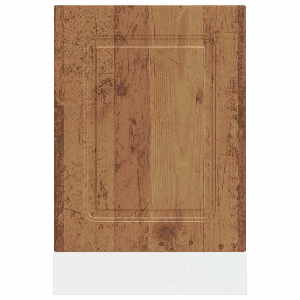 Opvaskemaskine panel Kalmar gammelt træ look 45x1,5x67 cm