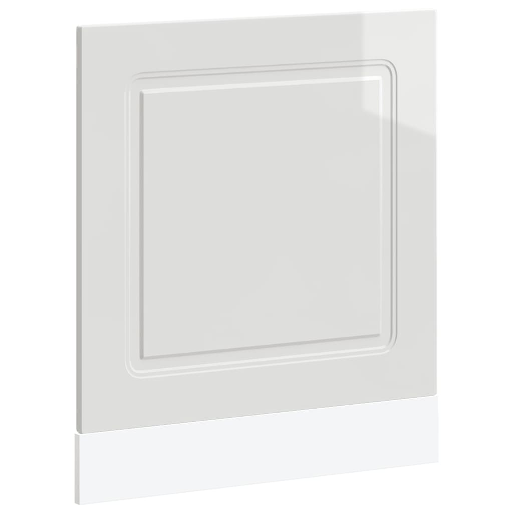 Opvaskemaskine panel Kalmar højglans hvid 60x1,5x67 cm