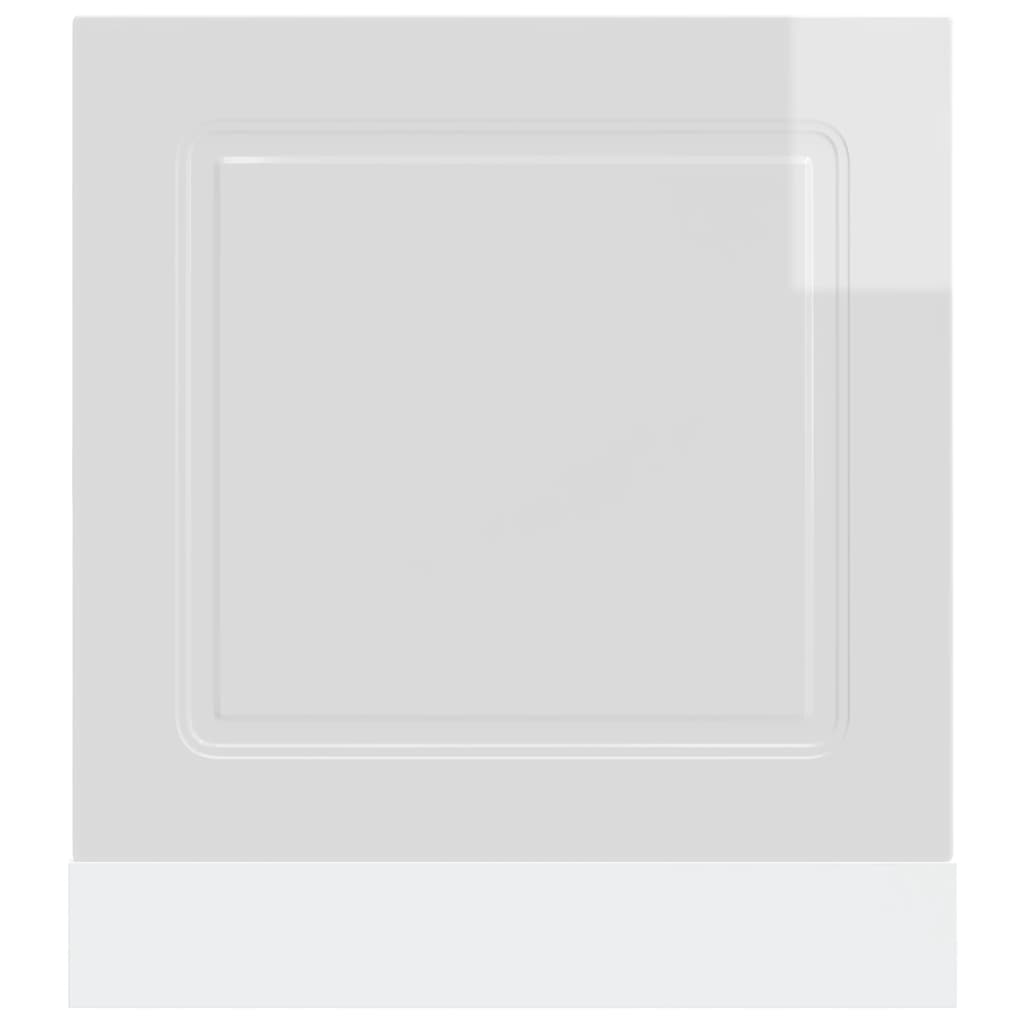 Opvaskemaskine panel Kalmar højglans hvid 60x1,5x67 cm