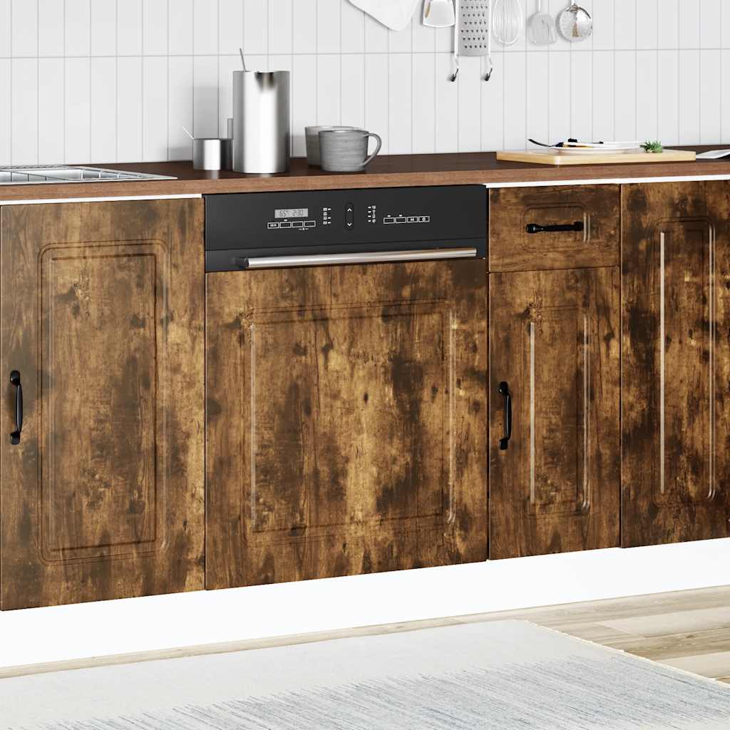 Opvaskemaskine panel Kalmar røget eg 60x1,5x67 cm