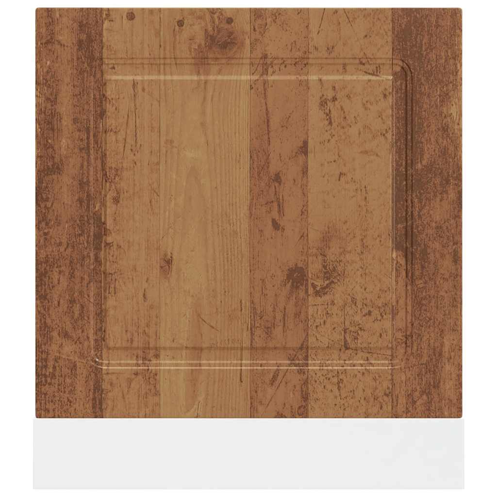 Opvaskemaskine panel Kalmar gammelt træ look 60x1,5x67 cm