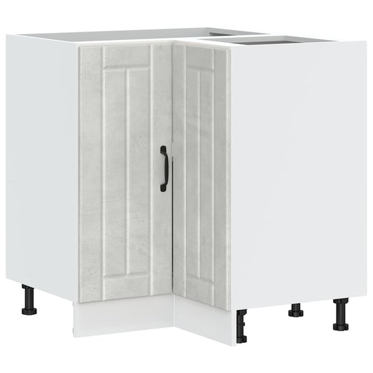 Køkkenhjørne underskab Lucca betongrå træmateriale