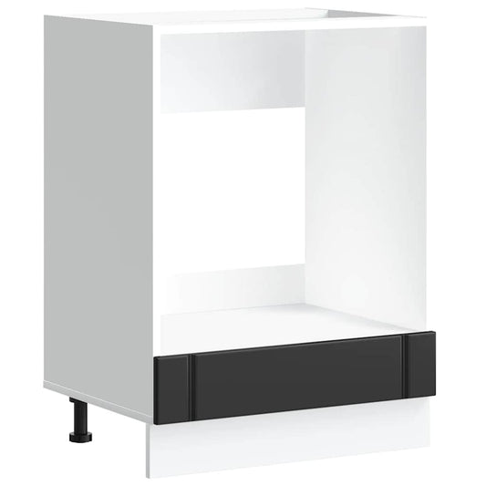 Indbygget ovnskab Lucca Sort træmateriale